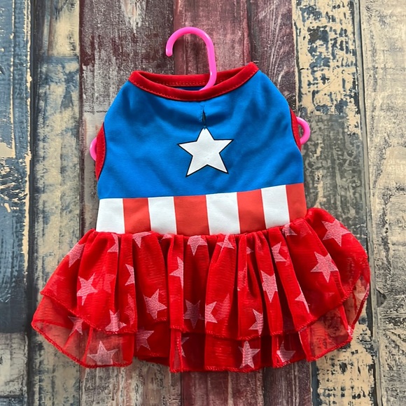 1780 Marvel Captain America Dogie Dress. SzS